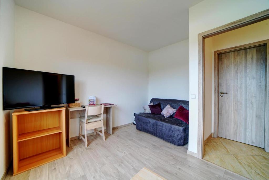 Telewizja i/lub zestaw kina domowego w obiekcie Hotel Zlechov
