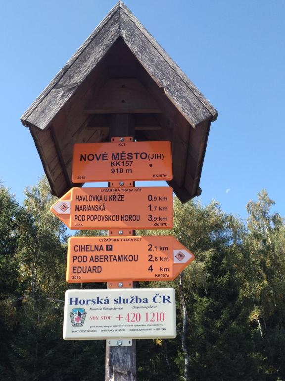 Certifikát, hodnocení, plakát nebo jiný dokument vystavený v ubytování Prázdninový dům Na Panorámě