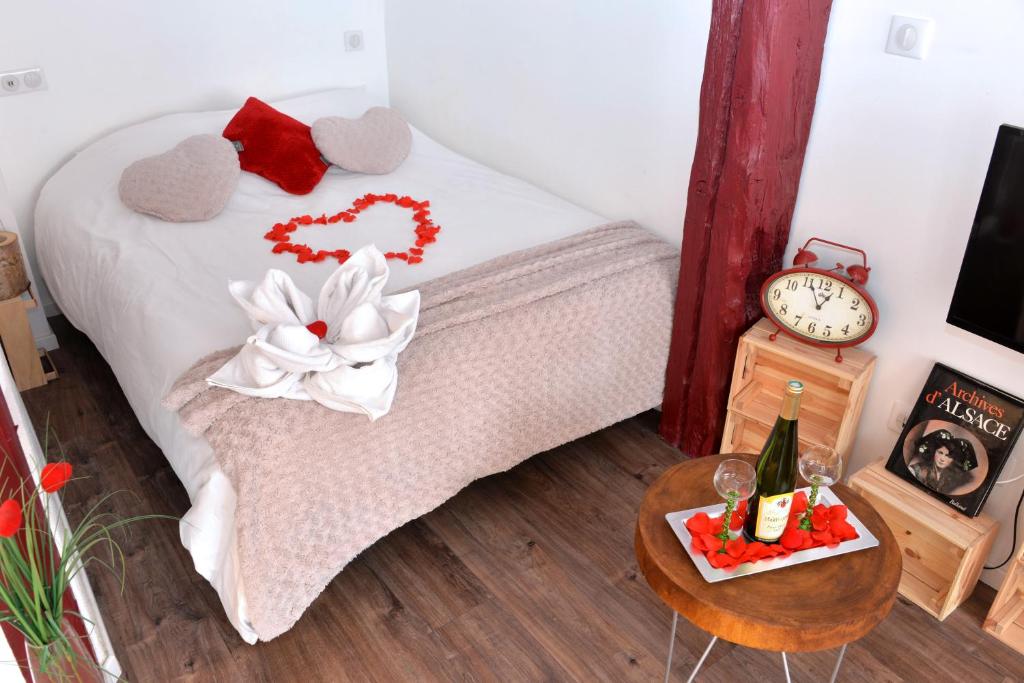 Cama o camas de una habitación en La stub de la Petite Venise