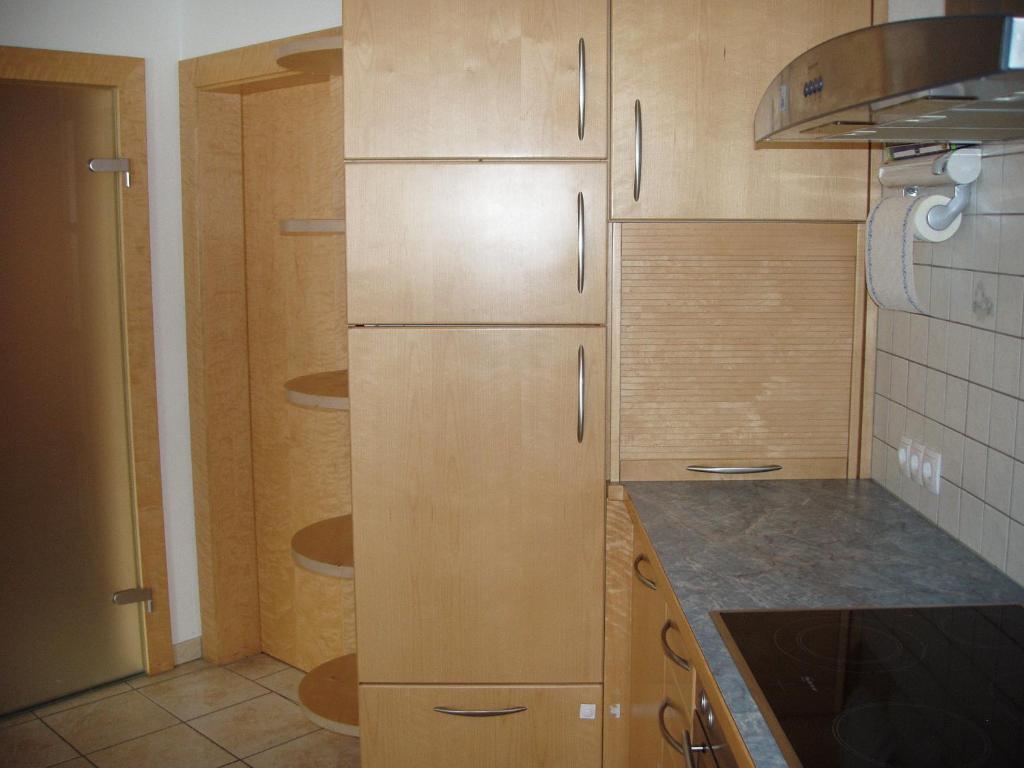 Kuchyň nebo kuchyňský kout v ubytování Ferienwohnung Wohlfartstätter