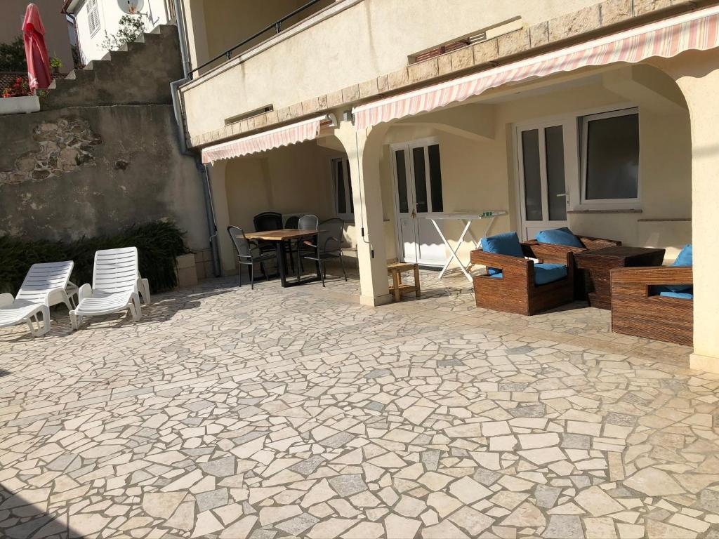 Balkón nebo terasa v ubytování Apartments Trlika