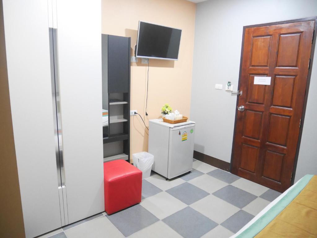 TV a/nebo společenská místnost v ubytování Nasa Hotel