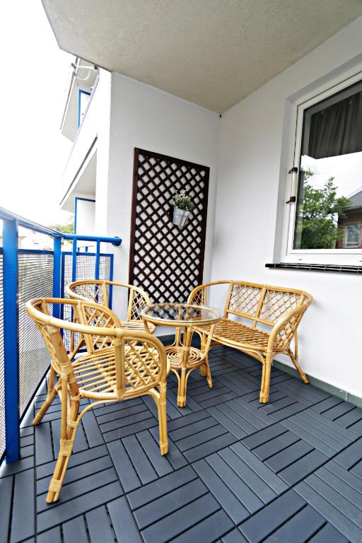 Balkón alebo terasa v ubytovaní Ksiazat Pomorskich by Baltic Home