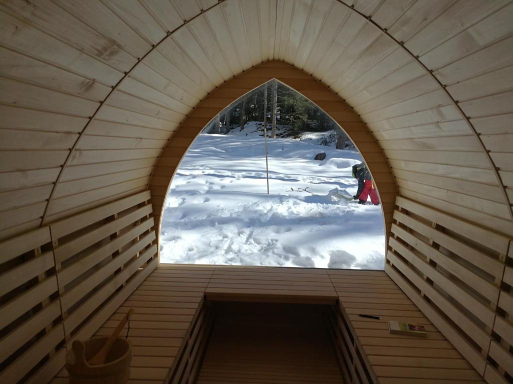 Chalet Resort Sozzine during the winter