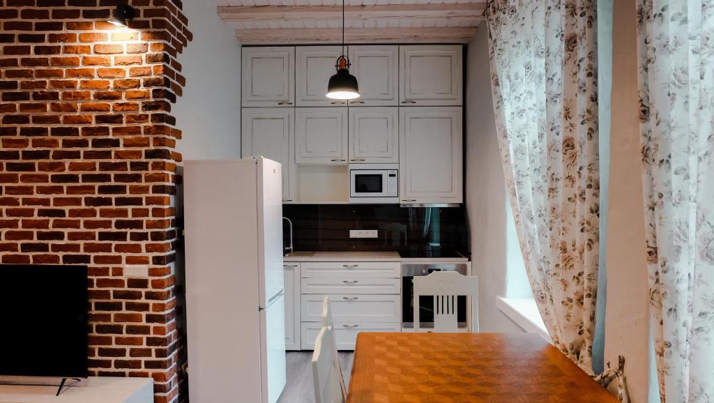 Kuchyň nebo kuchyňský kout v ubytování Õhtu Apartments