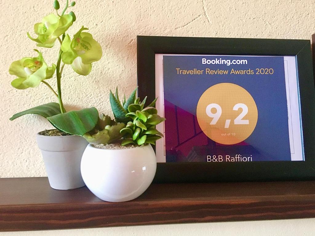 Certifikát, hodnocení, plakát nebo jiný dokument vystavený v ubytování B&B Raffiori