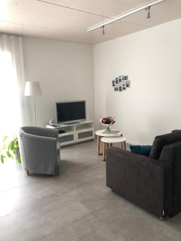 Posezení v ubytování Ferienwohnung Landskroner Blick