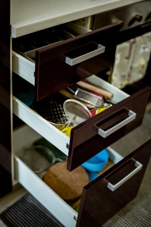 Palanda nebo palandy na pokoji v ubytování Bingo Apartman