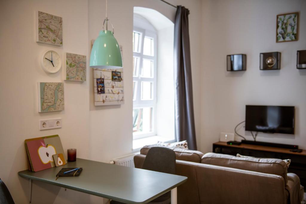 TV a/nebo společenská místnost v ubytování Bingo Apartman