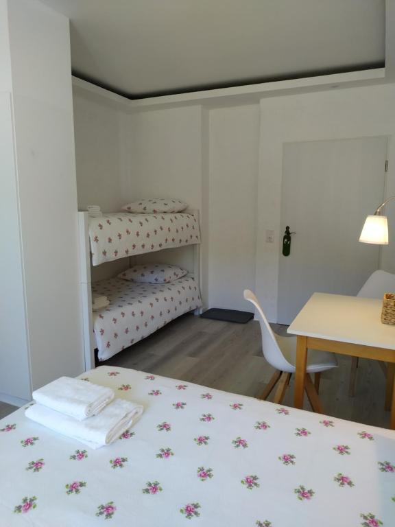 Postel nebo postele na pokoji v ubytování Bed and Breakfast Am Knittenberg