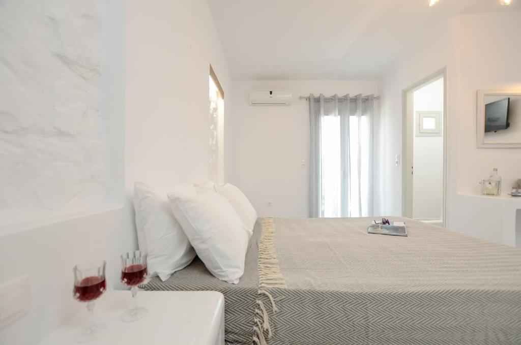 Postel nebo postele na pokoji v ubytování Casa Verde Di Naxos