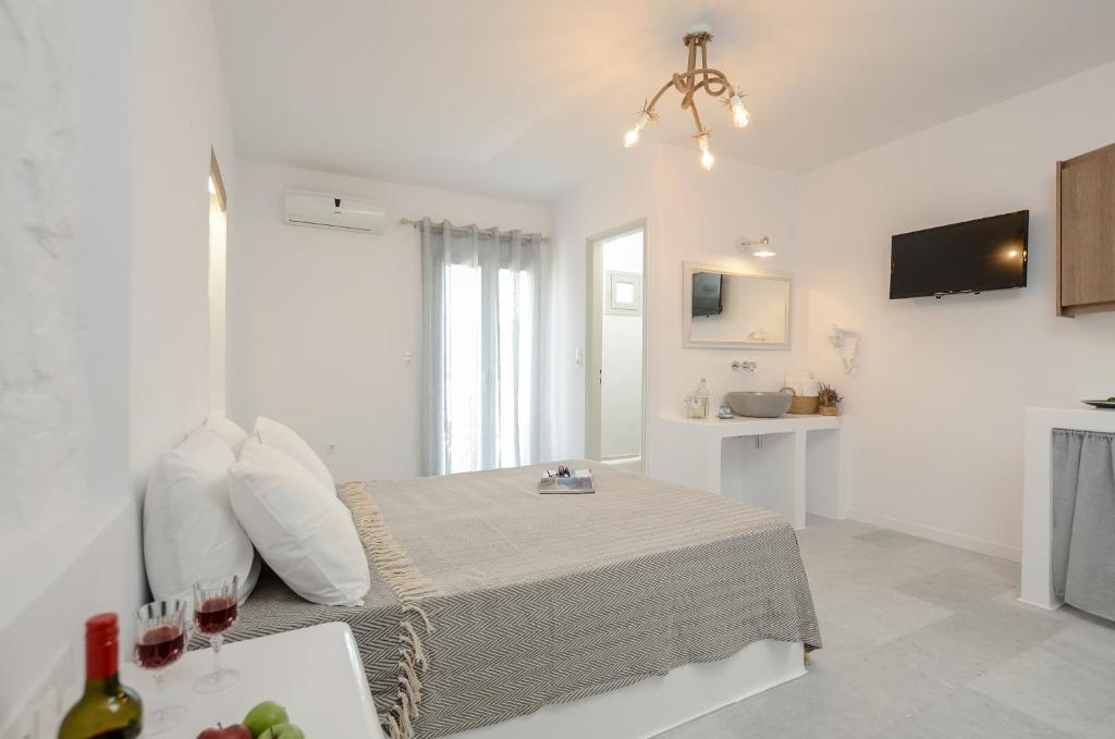 Kuchyň nebo kuchyňský kout v ubytování Casa Verde Di Naxos