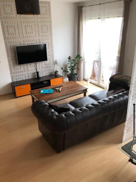 TV a/nebo společenská místnost v ubytování Richie Apartment near Aquapark