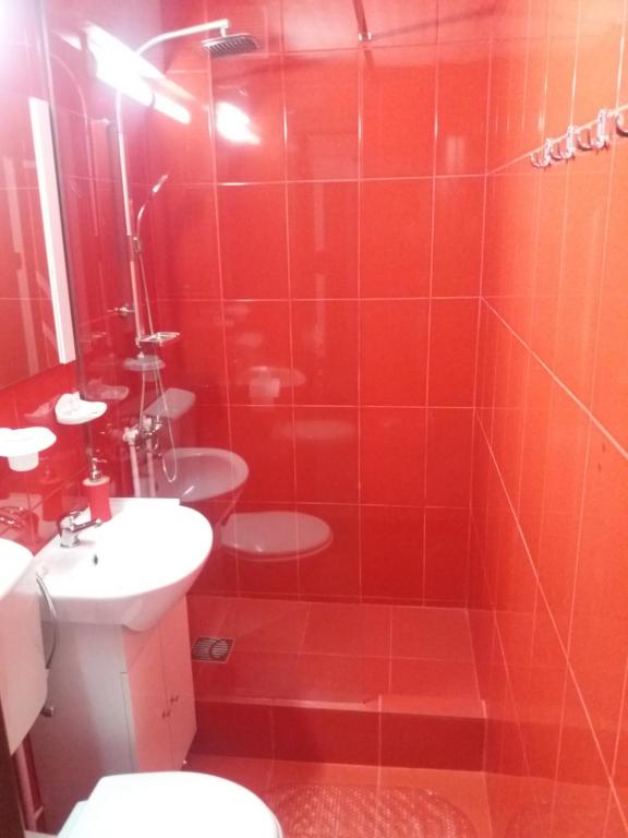 Koupelna v ubytování Apartament Belvedere Orsova