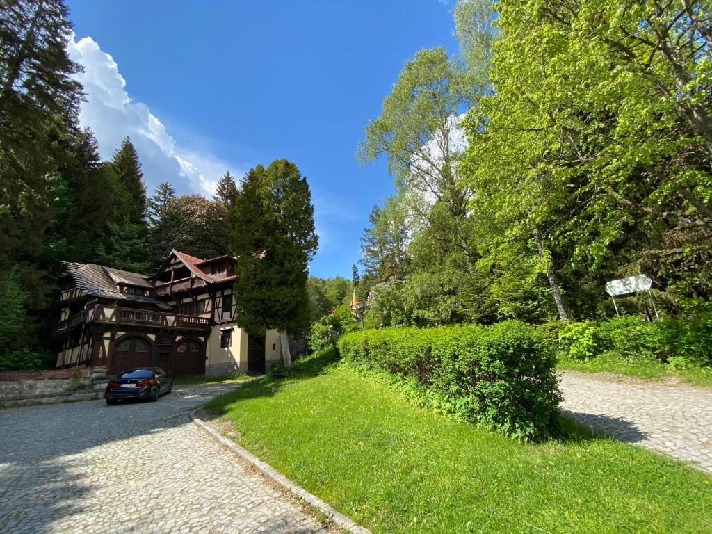 Zahrada ubytování Vila De Argint Aleea Pelesului Nr 2