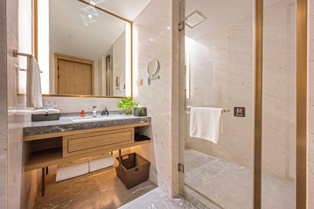 Koupelna v ubytování Nanan Ao Sheng Yi Hao Hotel