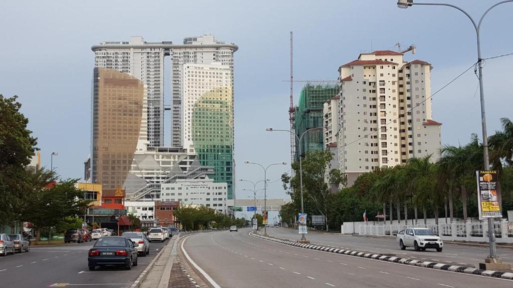 Nespecifikovaný výhled na destinaci Melaka nebo výhled na město při pohledu z aparthotelu