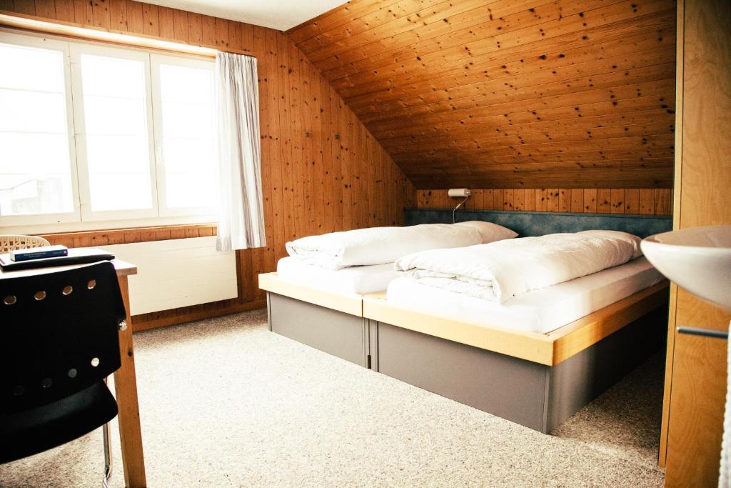 Postel nebo postele na pokoji v ubytování Seminarhotel Lihn
