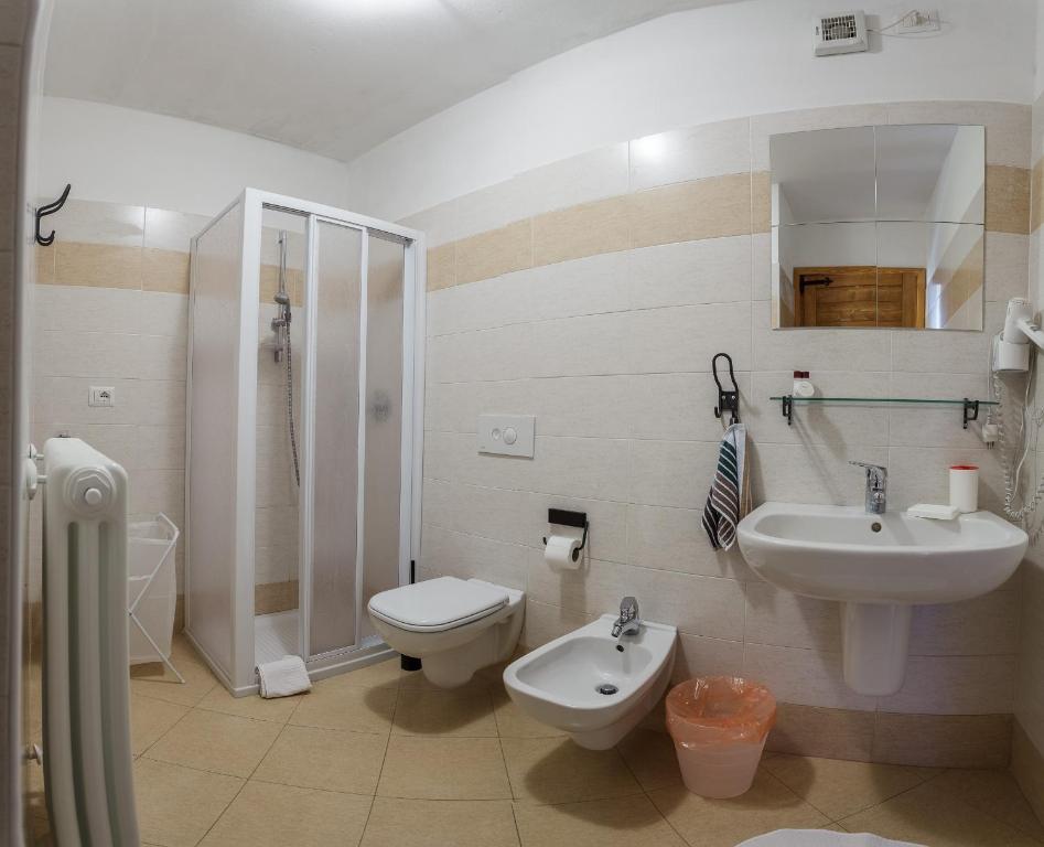 A bathroom at Agriturismo Cascina Cornella