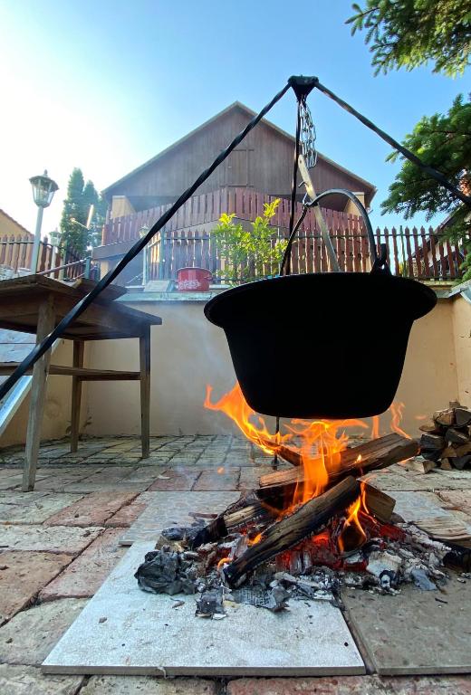 Gril pre hostí v dovolenkovom dome