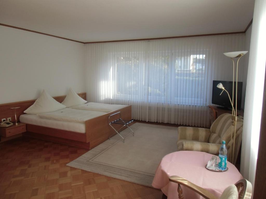 Postel nebo postele na pokoji v ubytování Haus Leifert