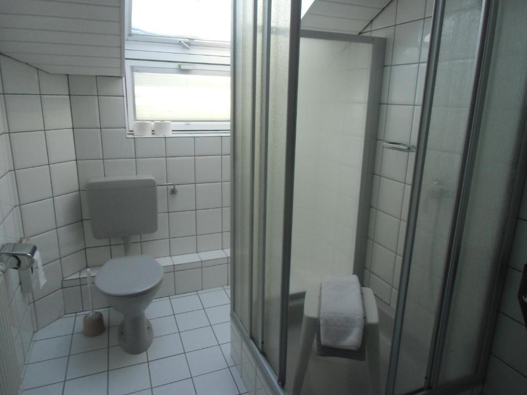 Koupelna v ubytování Haus Leifert