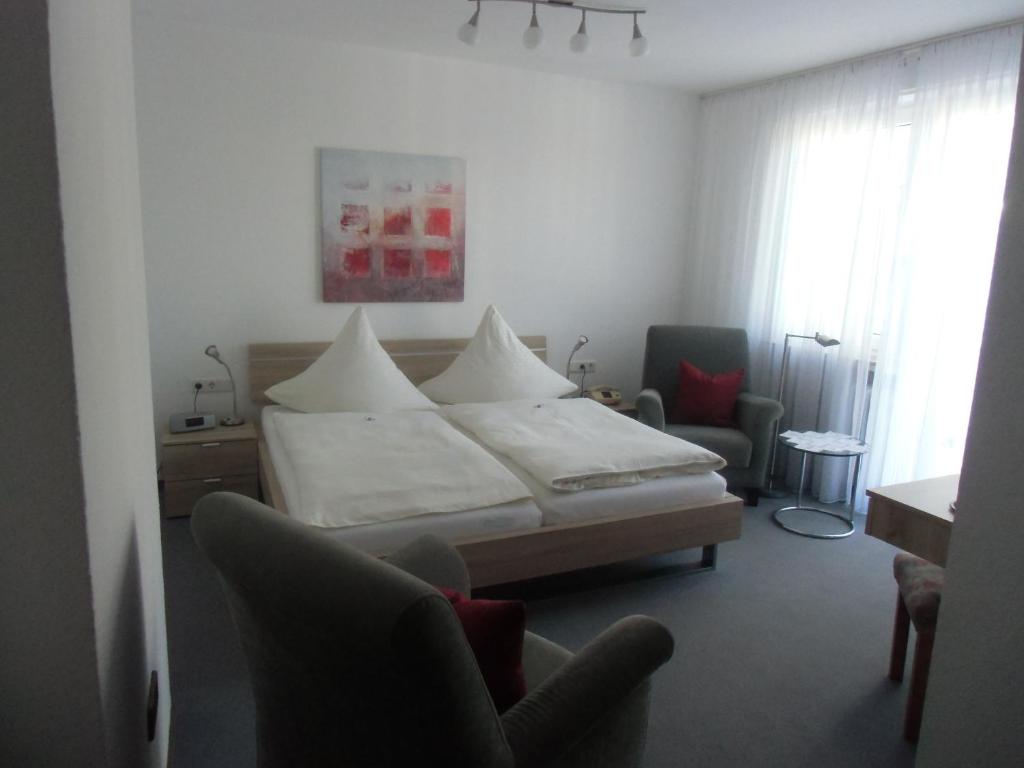 Postel nebo postele na pokoji v ubytování Haus Leifert