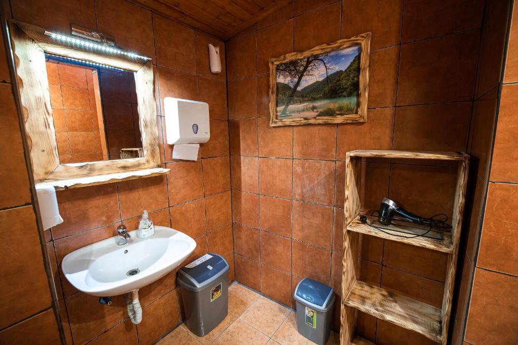 Koupelna v ubytování Hostel Paradiso