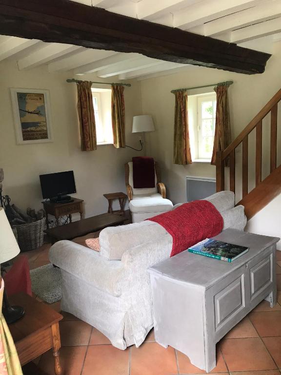 Posezení v ubytování Chambres d'Hôtes Belle Vallee