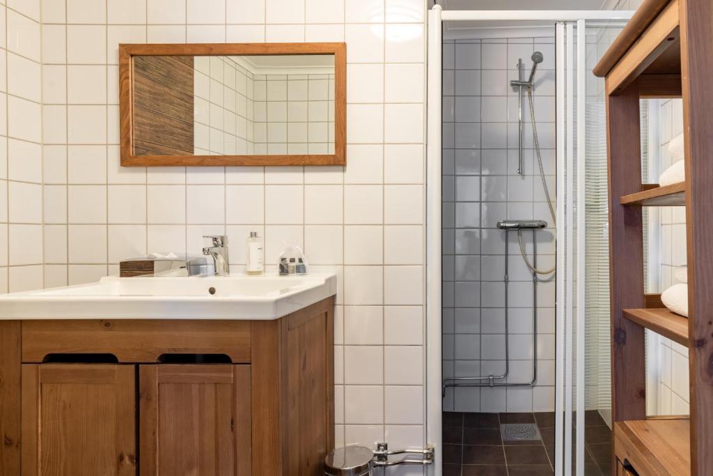 Baðherbergi á Bryggan Fjällbacka
