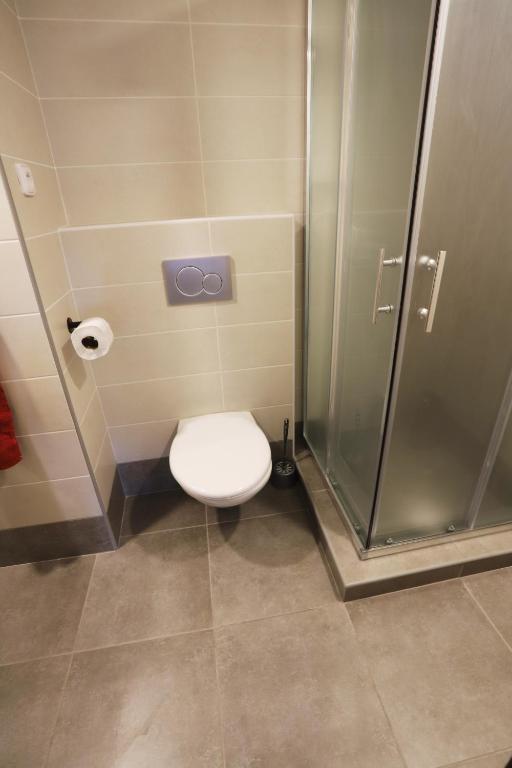 Koupelna v ubytování Chalupa U studánky