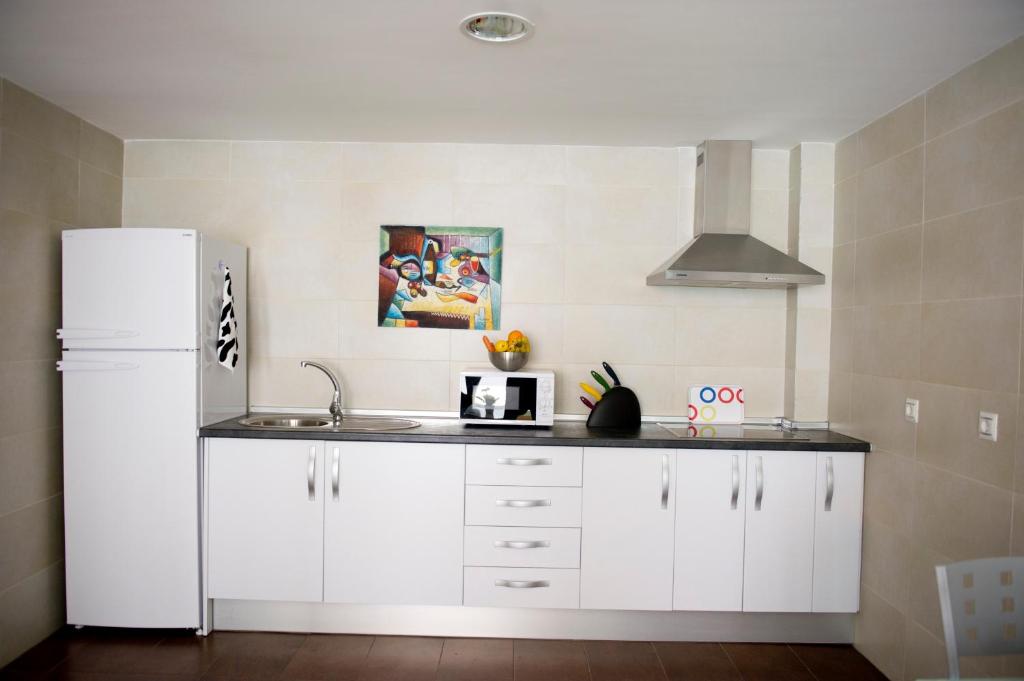 Kuchyň nebo kuchyňský kout v ubytování Loft Almagro