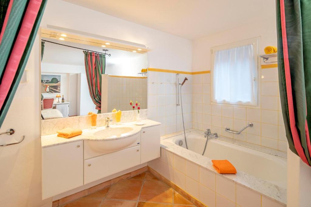 Koupelna v ubytování Hotel al Ponte Antico