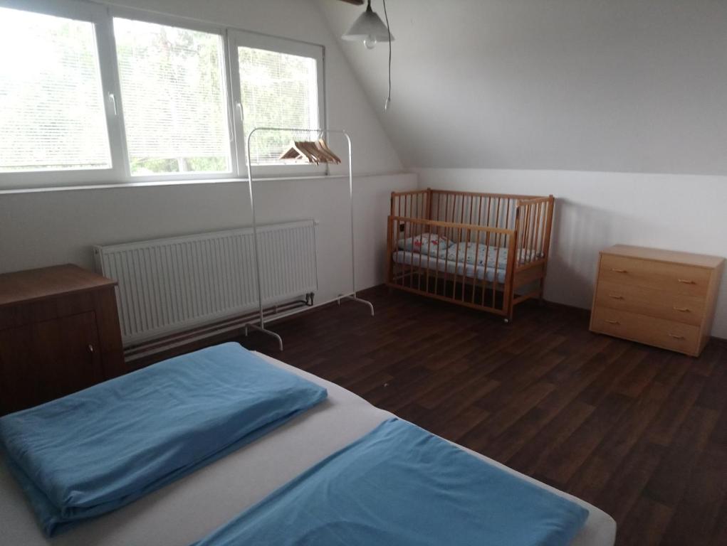 Postel nebo postele na pokoji v ubytování Chata Anča