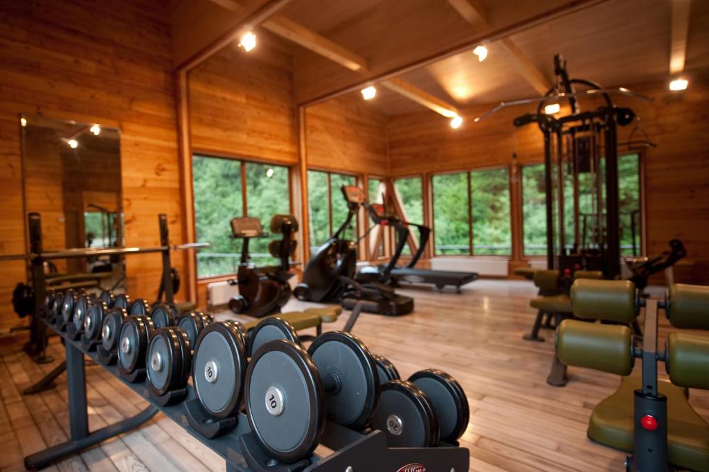 Fitness centrum a/nebo fitness zařízení v ubytování LAVANDA country club