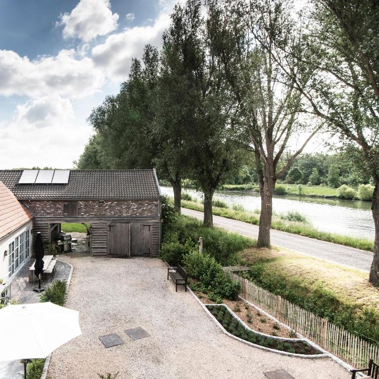 Zahrada ubytování B&B Scheldekant