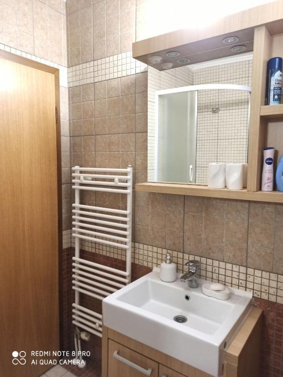 Koupelna v ubytování Vlašićka idila apartman Eko Fis 507