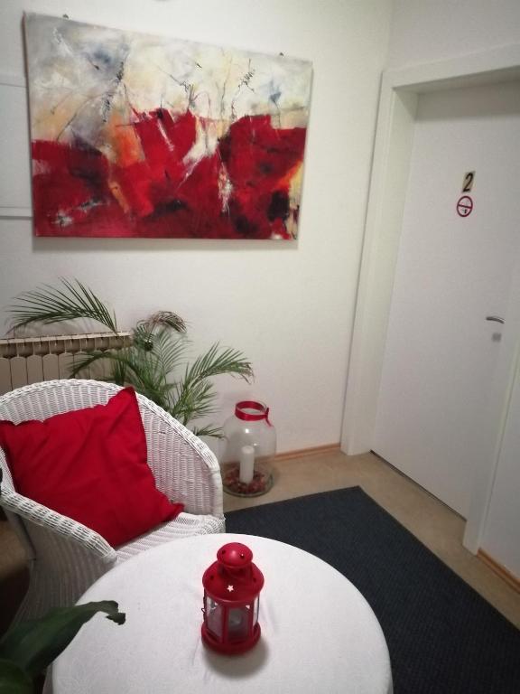 Postel nebo postele na pokoji v ubytování Appartementhaus Elfi
