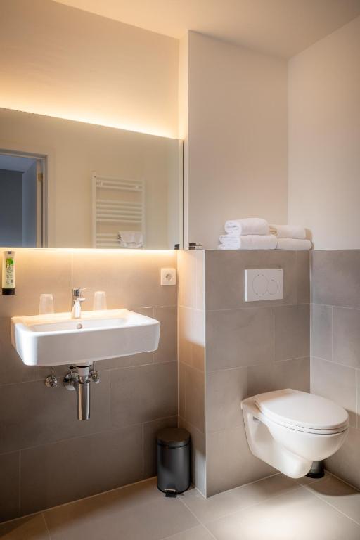 Koupelna v ubytování Hotel Augustyn Brugge