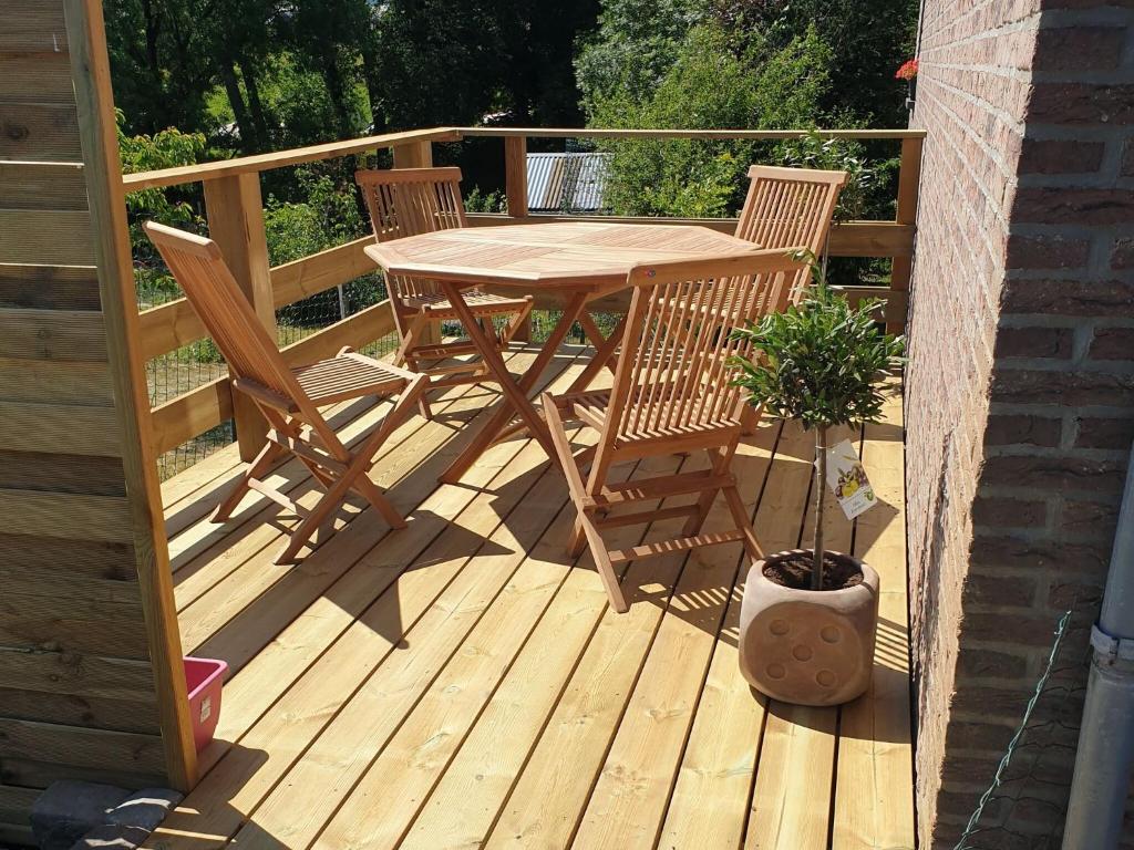 Balkón nebo terasa v ubytování Aywaille Garden Holiday Retreat