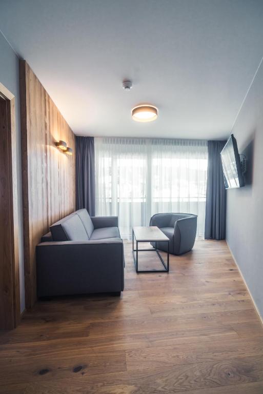 Posteľ alebo postele v izbe v ubytovaní Panorama Residence Mösern
