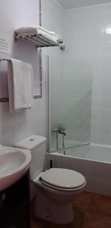 Koupelna v ubytování Pozolico Hotel Rural