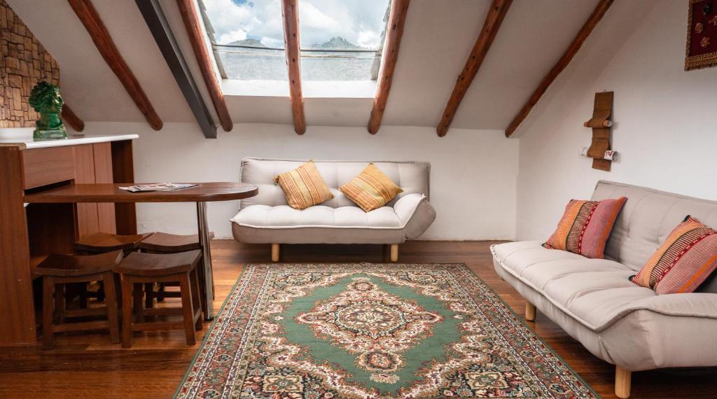 Posezení v ubytování La Casona Real Cusco