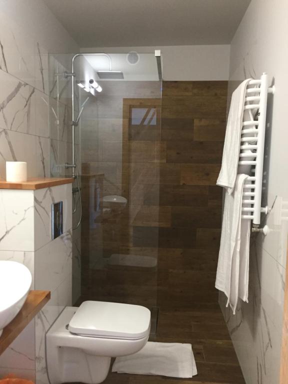 Kúpeľňa v ubytovaní Apartamenty Julia APARTAMENTY OZONOWANE