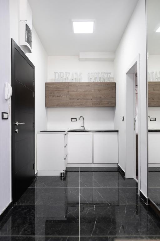 Kuchyň nebo kuchyňský kout v ubytování Dream House