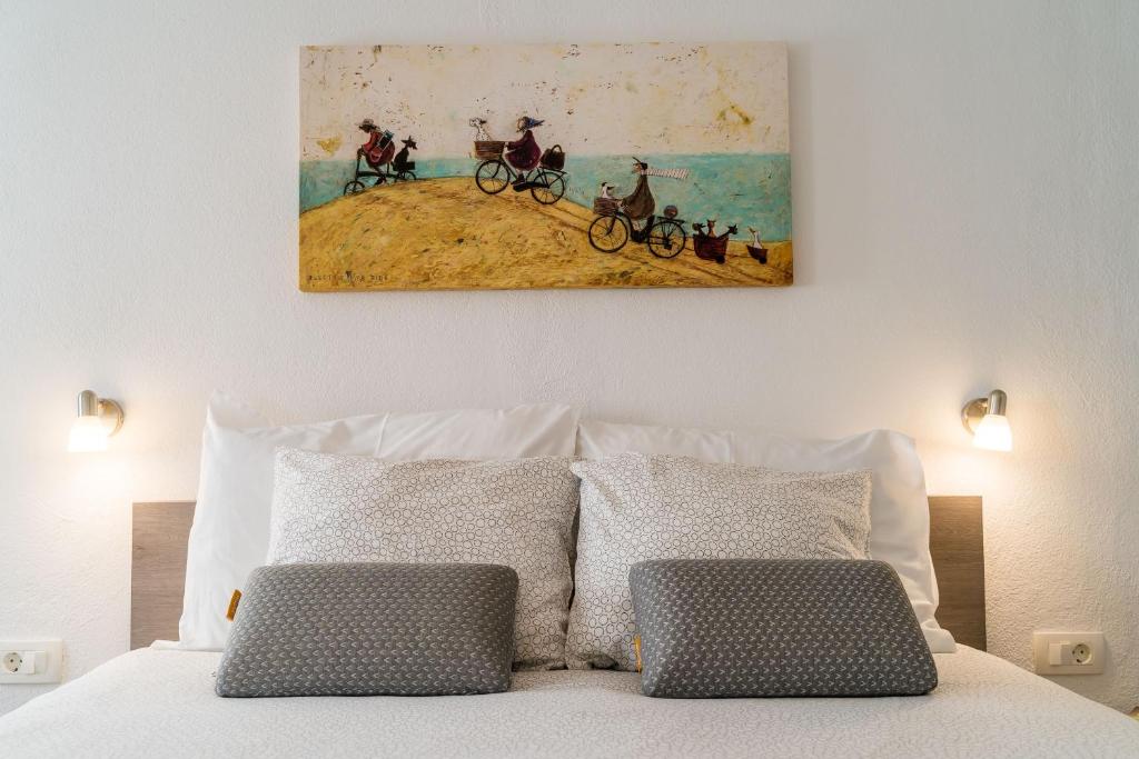 Postel nebo postele na pokoji v ubytování Apartment Mo-Mo