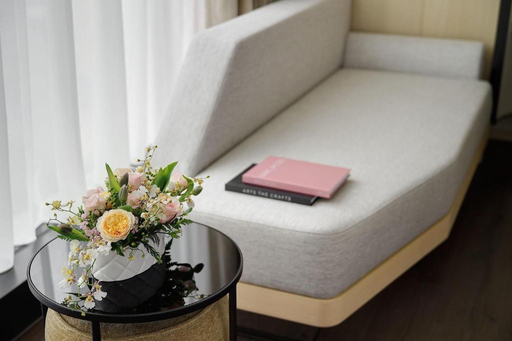 Posezení v ubytování Jasper Young Hotel Banqiao
