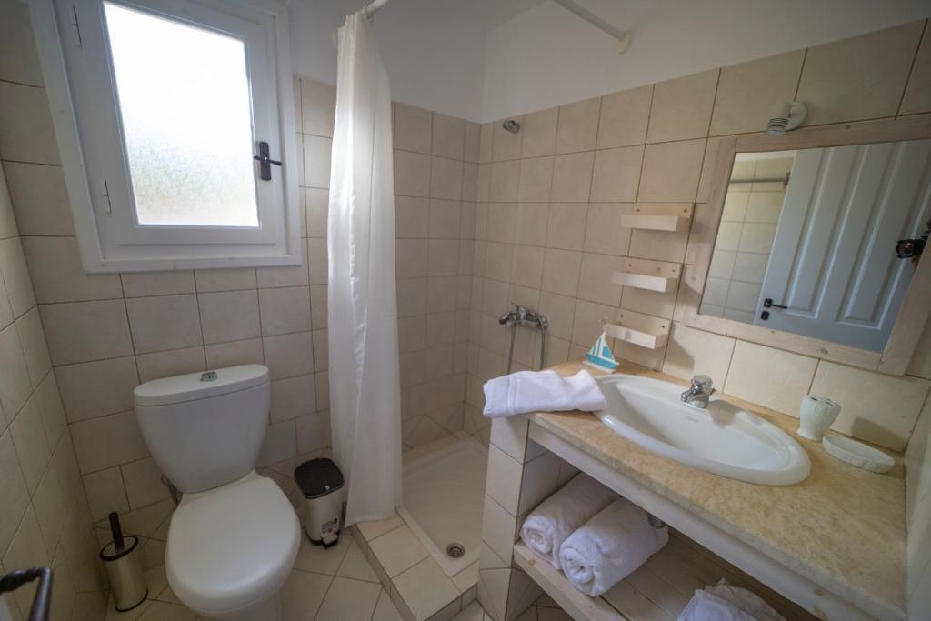 Koupelna v ubytování Lefki Villas