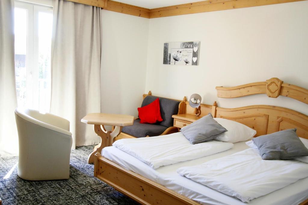 Postel nebo postele na pokoji v ubytování Les Portes de la Vallee