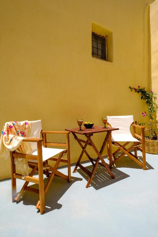 Zona de estar de Pasithea Suites